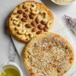 Sheermal Bread with Saffron Infusion and Nut Toppings Recipe