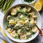 Lemon Cream Pasta with Spring Vegetables Recipe