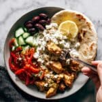Sheet Pan Chicken Pitas with Tzatziki Recipe