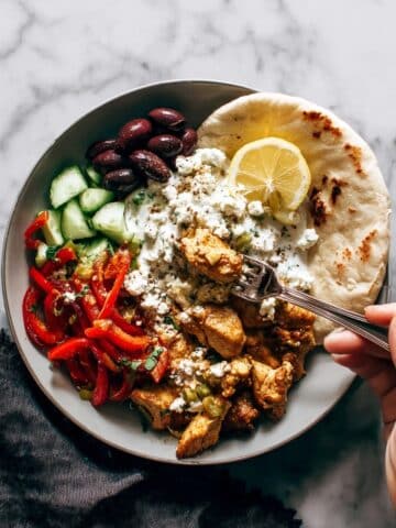Sheet Pan Chicken Pitas with Tzatziki Recipe