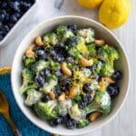 Blueberry Lemon Poppyseed Broccoli Salad Recipe