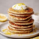 Lemon Poppy Seed Vegan Pancakes Recipe