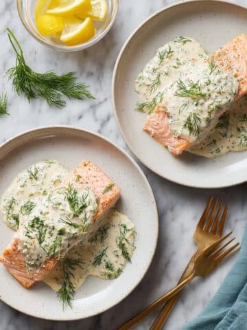 Salmon with Creamy Dill Sauce Recipe