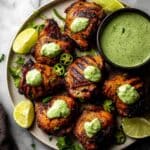 Peruvian Grilled Chicken with Cilantro Lime Green Sauce Recipe