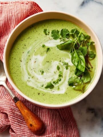 Creamy Zucchini Soup with Coconut, Lime, and Fresh Herbs Recipe