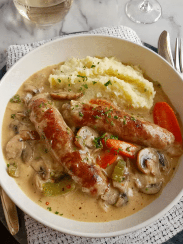 White Wine Chipolata & Bacon Casserole Recipe