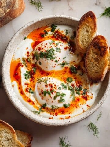 Çılbır: Turkish Eggs with Creamy Yogurt & Spicy Butter Sauce Recipe