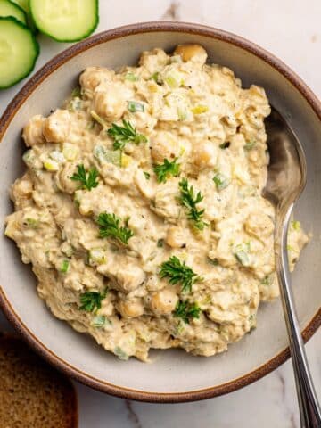 Creamy Vegan Chickpea Salad Recipe