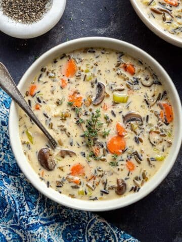 Creamy Mushroom Wild Rice Soup Recipe