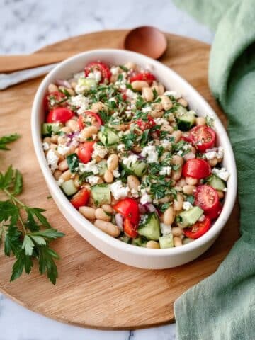 Easy Mediterranean White Bean Salad Recipe