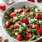 Strawberry Arugula Salad with Salted Caramel Walnuts Recipe