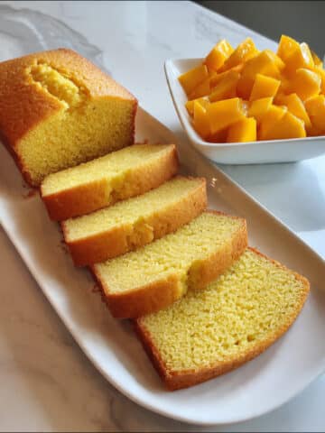 Eggless Mango Cake with Mango Mousse Frosting Recipe