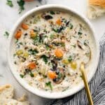 Slow Cooker Creamy Chicken and Wild Rice Soup Recipe