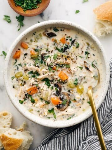 Slow Cooker Creamy Chicken and Wild Rice Soup Recipe