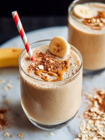 Wake Me Up Coffee Smoothie with Oats and Banana Recipe