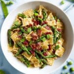 Pea and Asparagus Pasta with Bacon Recipe