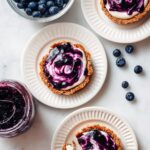Lemon Blueberry Tarts with Crispy Cereal Crust and Cashew Lemon Filling Recipe