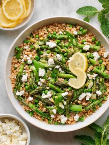 Spring Farro Salad with Feta Recipe