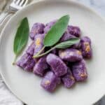 Sweet Potato Gnocchi with Garlic Sage Butter Sauce Recipe