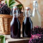 Homemade Elderberry Syrup with Ginger and Cinnamon Recipe