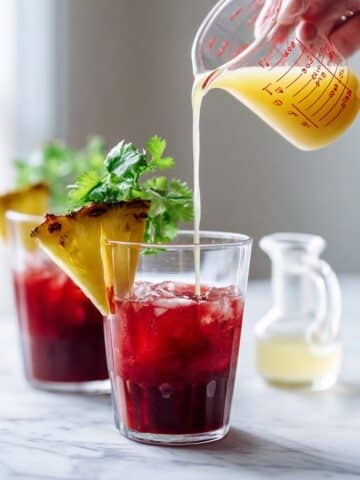 Pineapple Hibiscus Mocktail Recipe