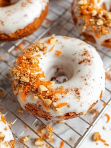 Healthy Vegan Carrot Cake Donuts Recipe