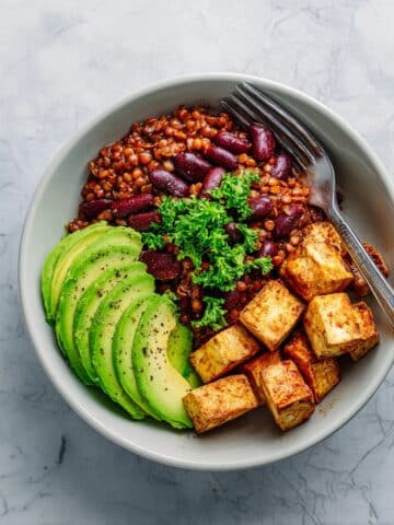 Enchilada Power Bowls with Spicy Tofu Recipe