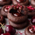 Chocolate Cherry Cookies with Rich Ganache Fillings Recipe