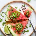 Spicy Watermelon Salad with Cilantro and Lime Recipe