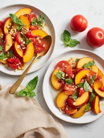Nectarine Salad with Tomatoes and Herbs Recipe