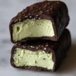 Creamy Avocado Mint Chocolate Ice Cream Bars Recipe