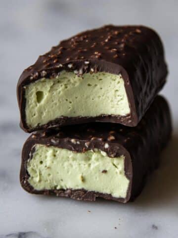 Creamy Avocado Mint Chocolate Ice Cream Bars Recipe