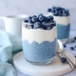 Blue Chia Pudding with Spirulina and Coconut Milk Recipe