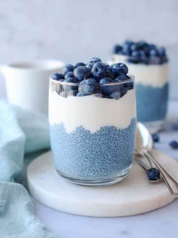 Blue Chia Pudding with Spirulina and Coconut Milk Recipe