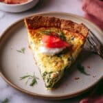 Smoked Salmon Spinach Quiche with Goat Cheese Recipe