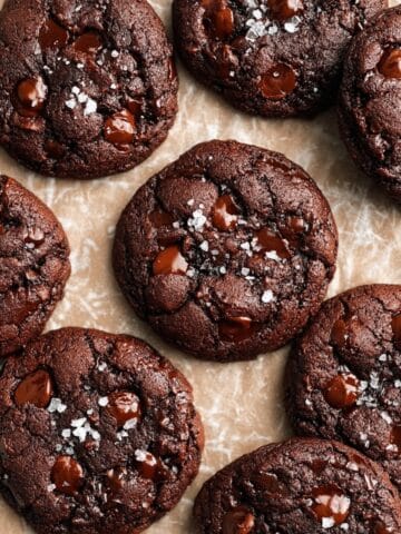 Fudgy Vegan Double Chocolate Chip Cookies Recipe