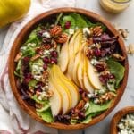Pear Gorgonzola Salad with Cranberries and Candied Nuts Recipe