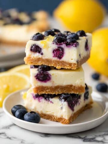 Lemon Blueberry Cheesecake Bars Recipe