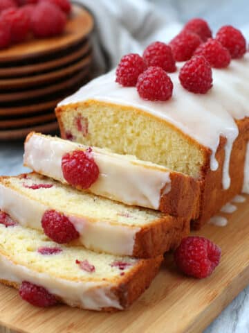 Best Ever Lemon Raspberry Loaf Cake Recipe
