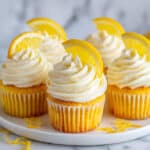 Lemon Cupcakes with Classic Lemon Buttercream Frosting Recipe