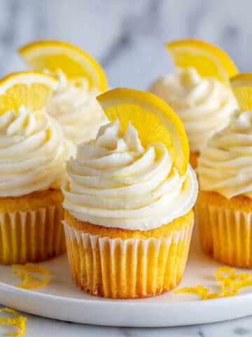 Lemon Cupcakes with Classic Lemon Buttercream Frosting Recipe
