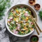 Creamy Pea Salad with Cheese Recipe