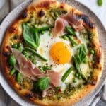 Pea Prosciutto Spring Pizza Recipe