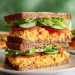 Buffalo Chickpea Salad Sandwiches with Tangy Slaw Recipe