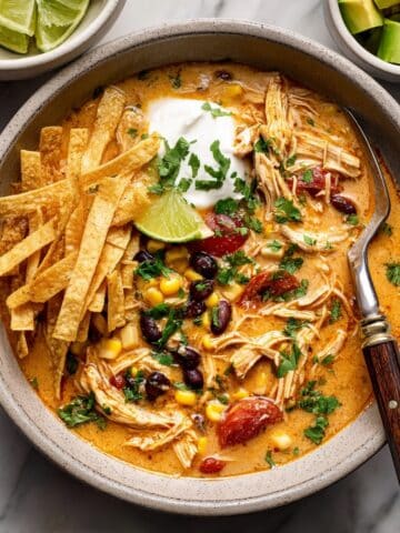 Creamy Chicken Tortilla Soup Recipe