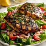 Mediterranean Grilled Tuna Steaks with Cannellini Bean Salad Recipe