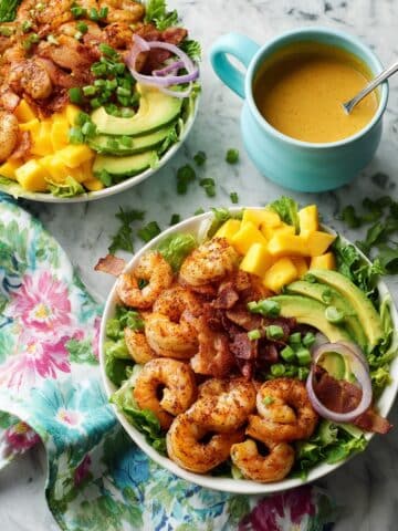 Mango Shrimp Salad with Citrus Cilantro Vinaigrette Recipe