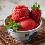 Strawberry Honey Sorbet Recipe