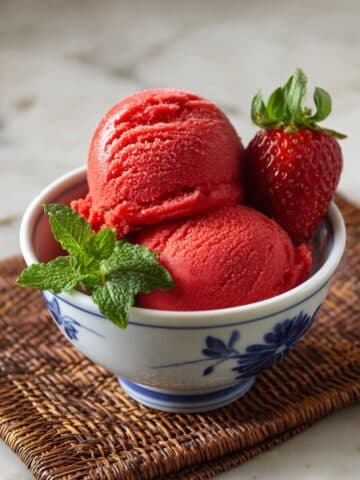 Strawberry Honey Sorbet Recipe