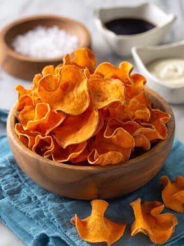 Healthy Sweet Potato Chips Made in a Dehydrator Recipe